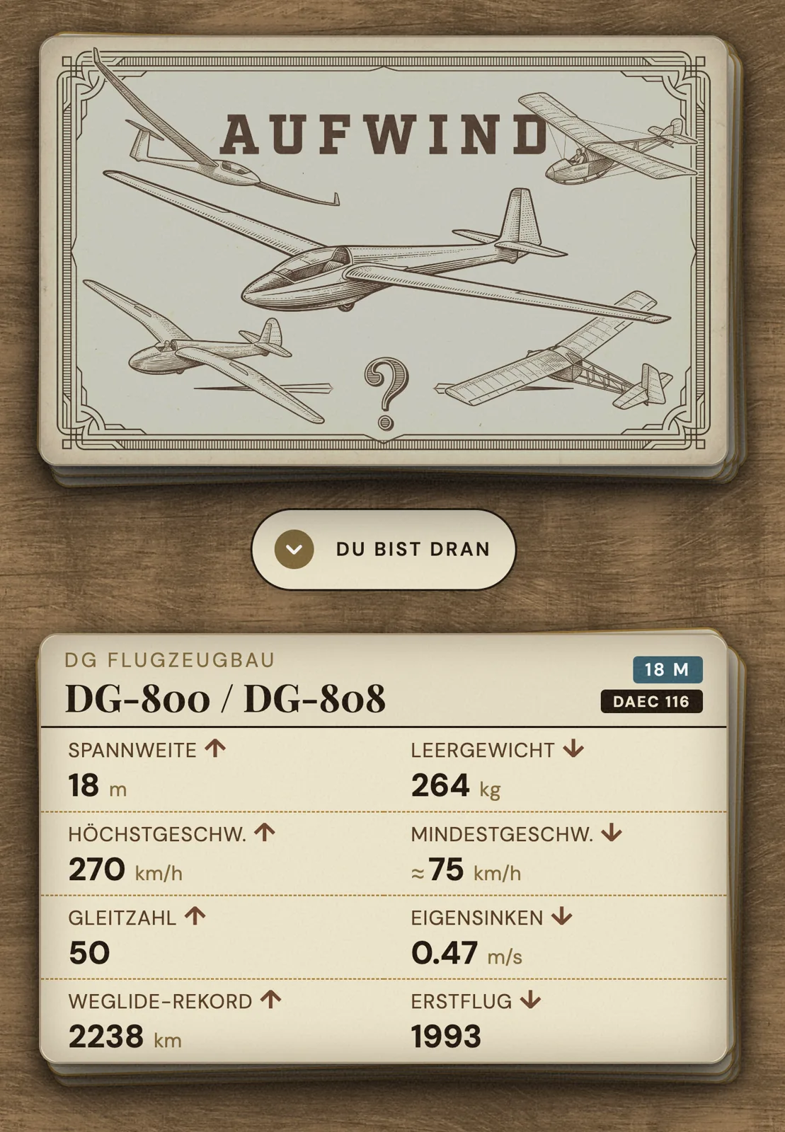Aufwind card detail