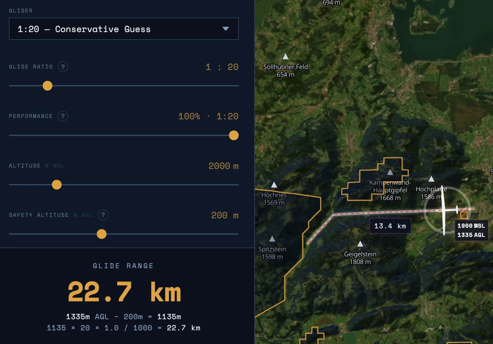 Mapglide screenshot