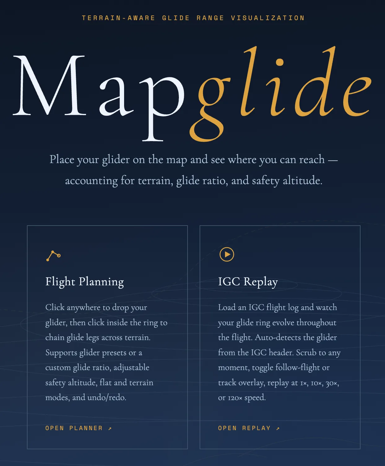 Mapglide screenshot
